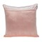 Edge Collections - 20" x 20" - Pink - Cozy Velvet Decorative Throw Pillow - 1 Piece